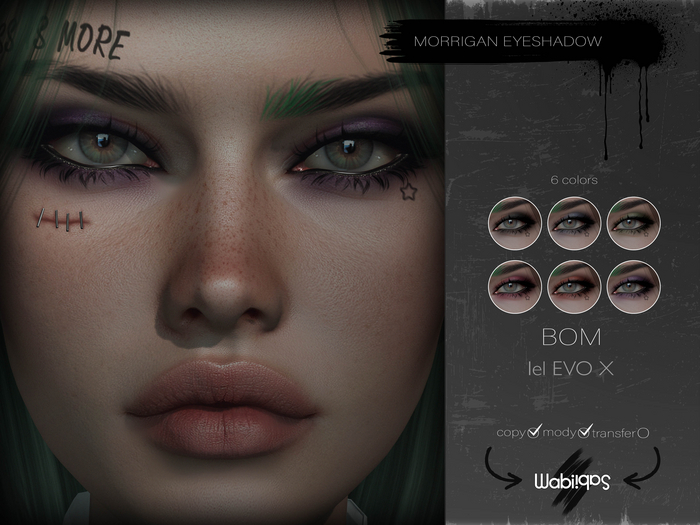 Second Life Marketplace - [WS] Morrigan Eyeshadow